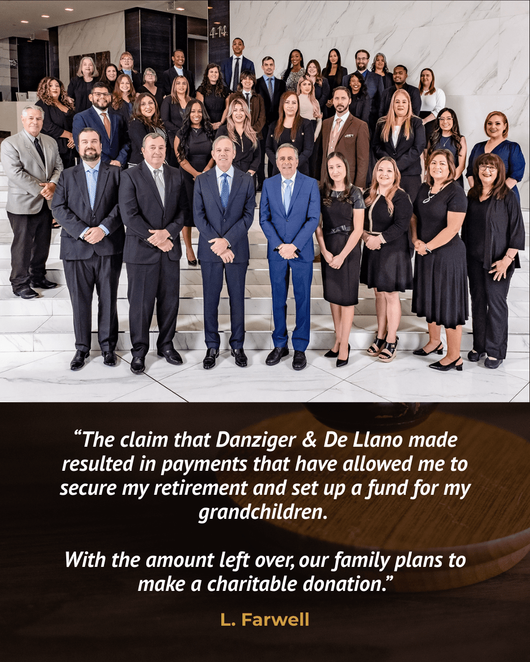 Best mesothelioma law firm in California – Danziger & De Llano attorneys helping asbestos exposure victims.