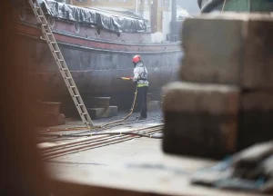 Workers at risk of asbestos exposure in shipyards, construction, and manufacturing