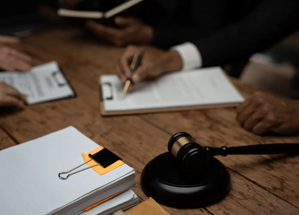 Asbestos trust claim paperwork and legal documents