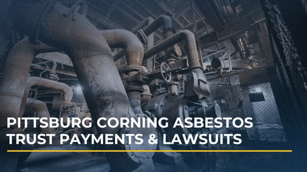 Industrial insulation worksite with asbestos-containing materials