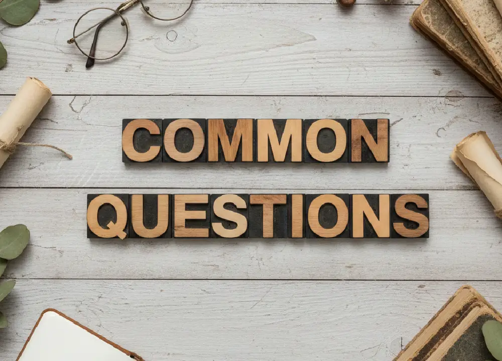 Navigating Mesothelioma Claims: Your Path to Justice 3 Wooden blocks spelling “Common Questions” arranged on a wooden surface