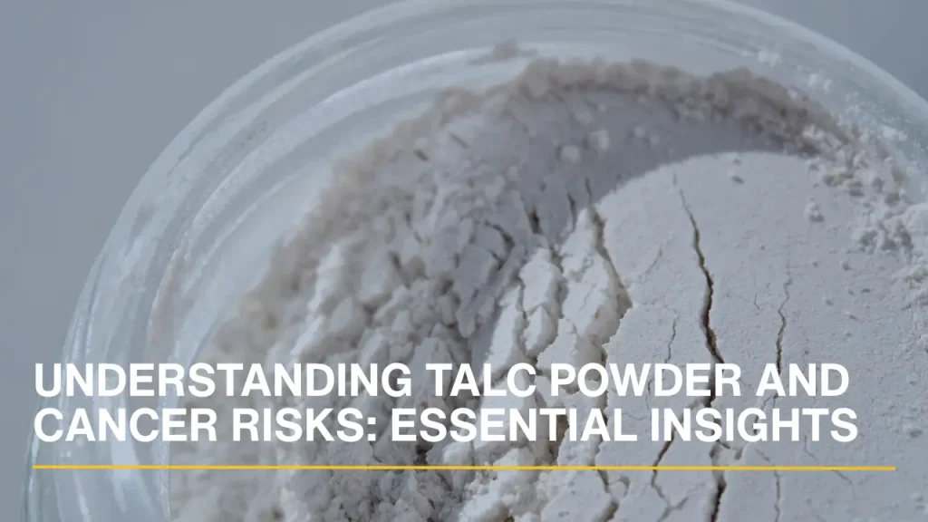 Open jar of face scrub powder showing fine powder texture.