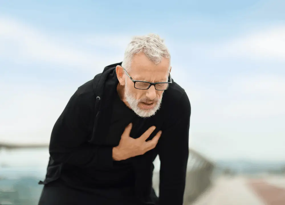 Chest pain and pressure can be symptoms of pleural mesothelioma