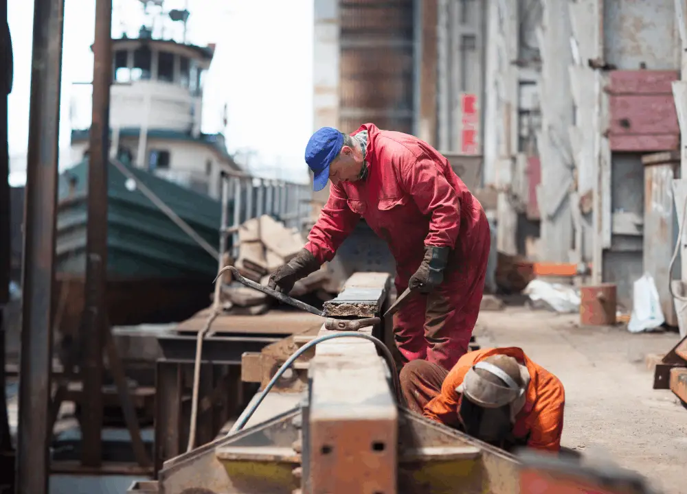 Asbestos exposure in Navy ships and shipyards engine rooms and boilers