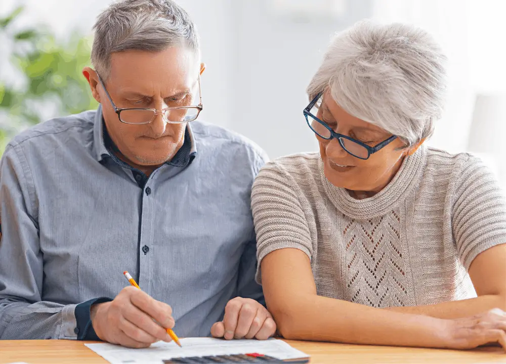 Family support planning after a mesothelioma diagnosis with calendars and medical notes