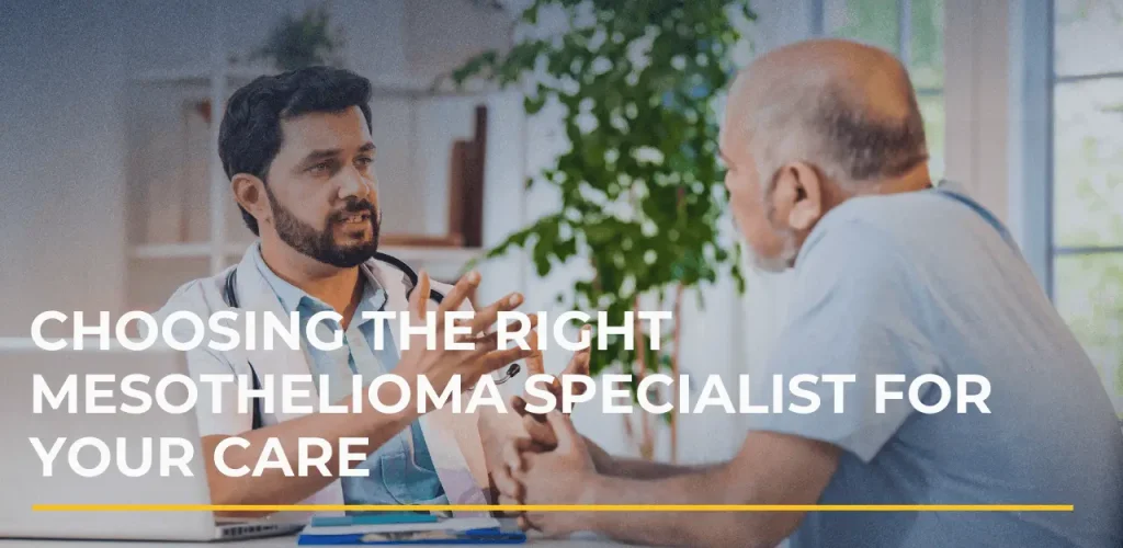 Patient and caregiver reviewing information together, representing the process of understanding mesothelioma life expectancy and making informed decisions.