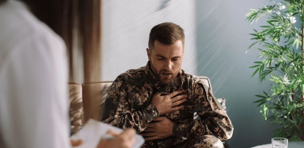 Military veteran having symptoms of mesothelioma